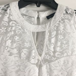 White lace summer dress